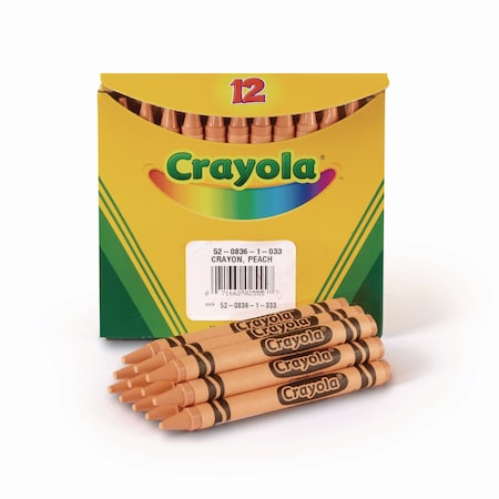 Crayola Bulk Crayons, Peach, PK12 52-0836-033